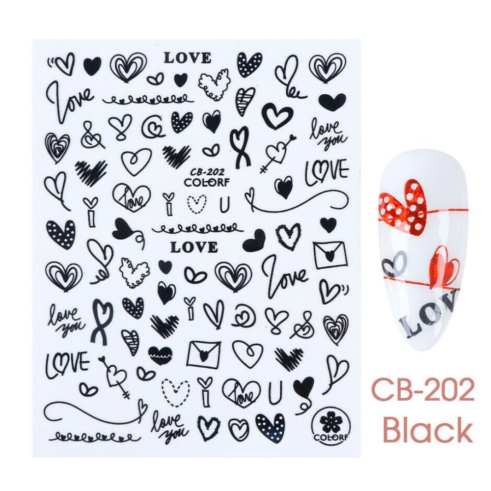 Abstract Nail Art Stickers valentine nail sticker